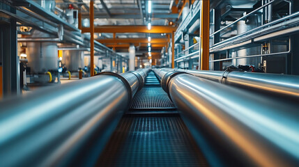 new pipe in factory industry