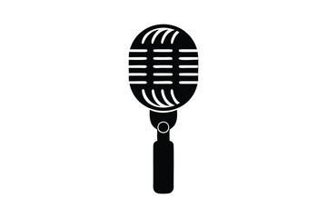 Fototapeta premium Microphone Icon white background