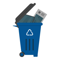 E Waste Trash Bin