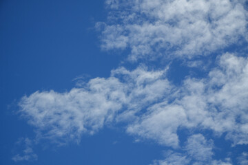 Wispy Clouds in a Deep Blue Sky