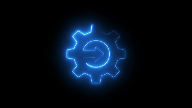 A vibrant neon animation of a cost reduction icon glowing dynamically. A futuristic cost-saving symbol with a pulsating neon glow effect. glowing neon graphic showing an efficient cost-cutting process