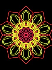mandala flower pattern