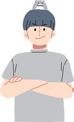 햄스터를 좋아하는 남성