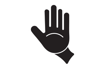 Hand gesture line icon set in modern geometric style with construction lines. Isolated vector illustration of human hands.