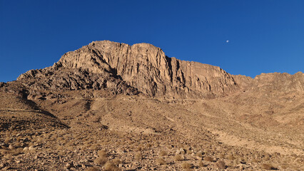 blue sky over mount sinai