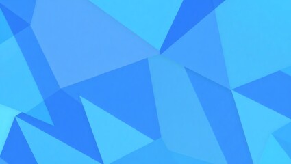 Obraz premium Abstract blue geometric design features a vector illustration with a triangle pattern, creating a modern paper art concept