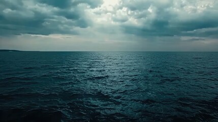 Obraz premium Vast Ocean with Deep Blue Waves