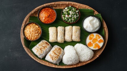 Savoring traditional indian cuisine delicious dishes and sides home kitchen food photography cozy atmosphere close-up