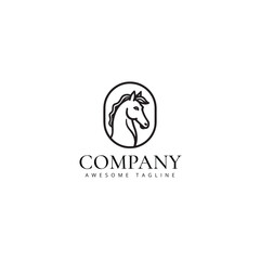 horse vector logo best for sport races 