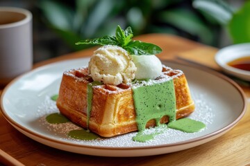 Savoring sweet delights indoor kitchen close-up food photography cozy atmosphere indulgent dessert creations