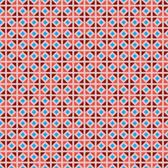 Abstract geometric grid seamless pattern Decorative mosaic tile, checkered background Modern textile minimalist design