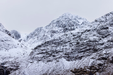 The scenic view of driving through the Glencoe Valley in Scotland, United Kingdom