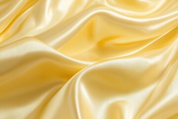 Obraz premium Golden Silk: A close-up shot revealing the luxurious, fluid folds and shimmering surface of golden silk fabric, evoking a sense of opulence and softness.