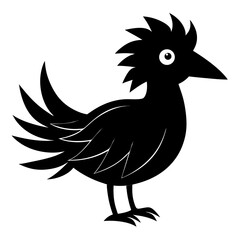 Quirky Beak silhouette vector illustration