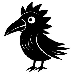 Fototapeta premium Quirky Beak silhouette vector illustration