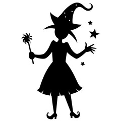 Fairy Princess with Magic Hat and Christmas Spirit