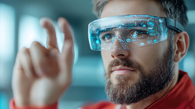 Innovative researcher developing quantum algorithms in a high-tech lab environment focused on advanced technology and future concepts