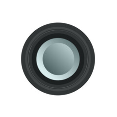 Abstract shape of wheel. Cartoon style. suitable for use as a vehicle wheel element in cartoon images