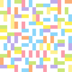 Colorful geometric pattern background, trendy vector abstract rectangle shapes art. Bauhaus pattern colorful trendy bauhaus pattern background. Minimal cover design. Abstract vector Illustration