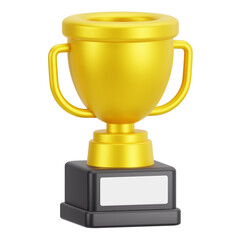 Golden Champion Trophy Award for Victory and Achievement