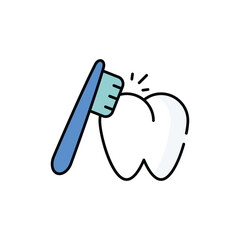 Obraz premium Dentistry vector icon stock illustration