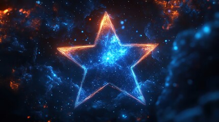 A business icon of a stellar symbol.