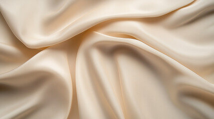 Obraz premium Cream fabric with soft gradient, smooth surface, minimalistic backdrop, conveying calm and simplicity.