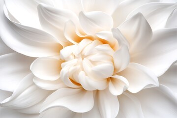 Fototapeta premium Delicate white flower displaying intricate petals and soft texture in bright natural light