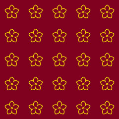 Floral Pattern . Flower Ornament Pattern Background - floral graphic design element for web or print.