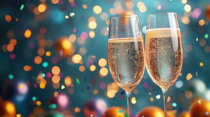 A business background for a virtual party.