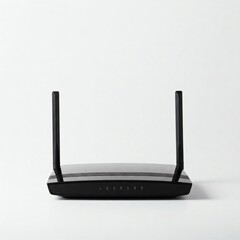 Fototapeta premium Wifi router isolated on white background. 3d render illustration.