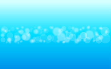Gradient blue with white bokeh background, abstract blue or under water background.
