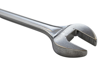 A Powerful Adjustable Wrench, Ready To Tackle Any Project, Gleaming With A Metallic Sheen Against A Bright Isolated on Transparent Background