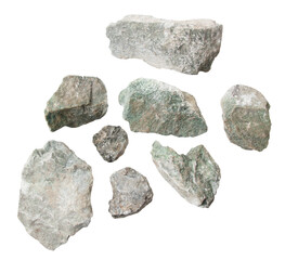 Obraz premium Jadeite stone isolated on white background