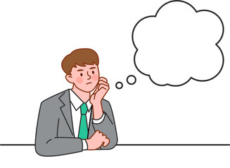 thinking business man