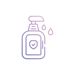 Disinfectant vector icon stock illustration