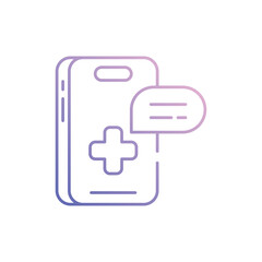 Obraz premium Medical Message vector icon stock illustration