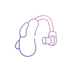 Hearing Device vector icon stock illustration