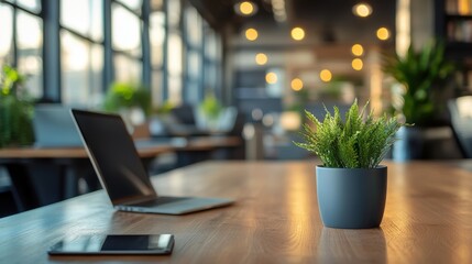 An office background for a virtual team building activity.