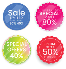 Sale Banners and Discount Badges Eye Catching Promotional Graphics for Retail and Marketing