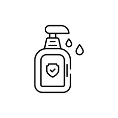 Disinfectant vector icon stock illustration