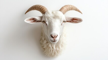 Obraz premium Goats designated for sacrifice at the sacrificial ceremony, traditional cultural and religious event preparation