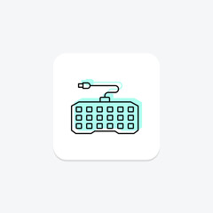Mechanical Keyboard, vector, pixel perfect, illustrator file