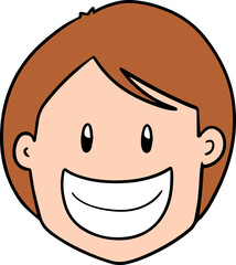 Obraz premium Illustration of man face 