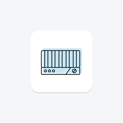 Electric Griddle, vector, pixel perfect, illustrator file