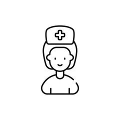 Hospital Worker vector icon stock illustration