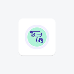 Fototapeta premium Cctv Camera, vector, pixel perfect, illustrator file