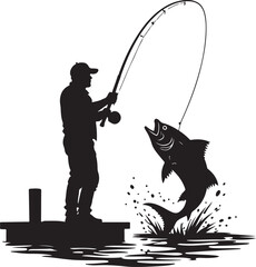 Fisherman & Outdoor Adventure Vector