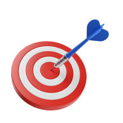 3D dart hitting target