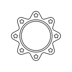 Decorative retro frame. Vector illustration